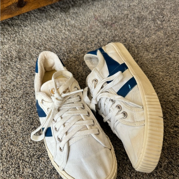 Gola White and Blue Casual Sneakers - Picture 4 of 6
